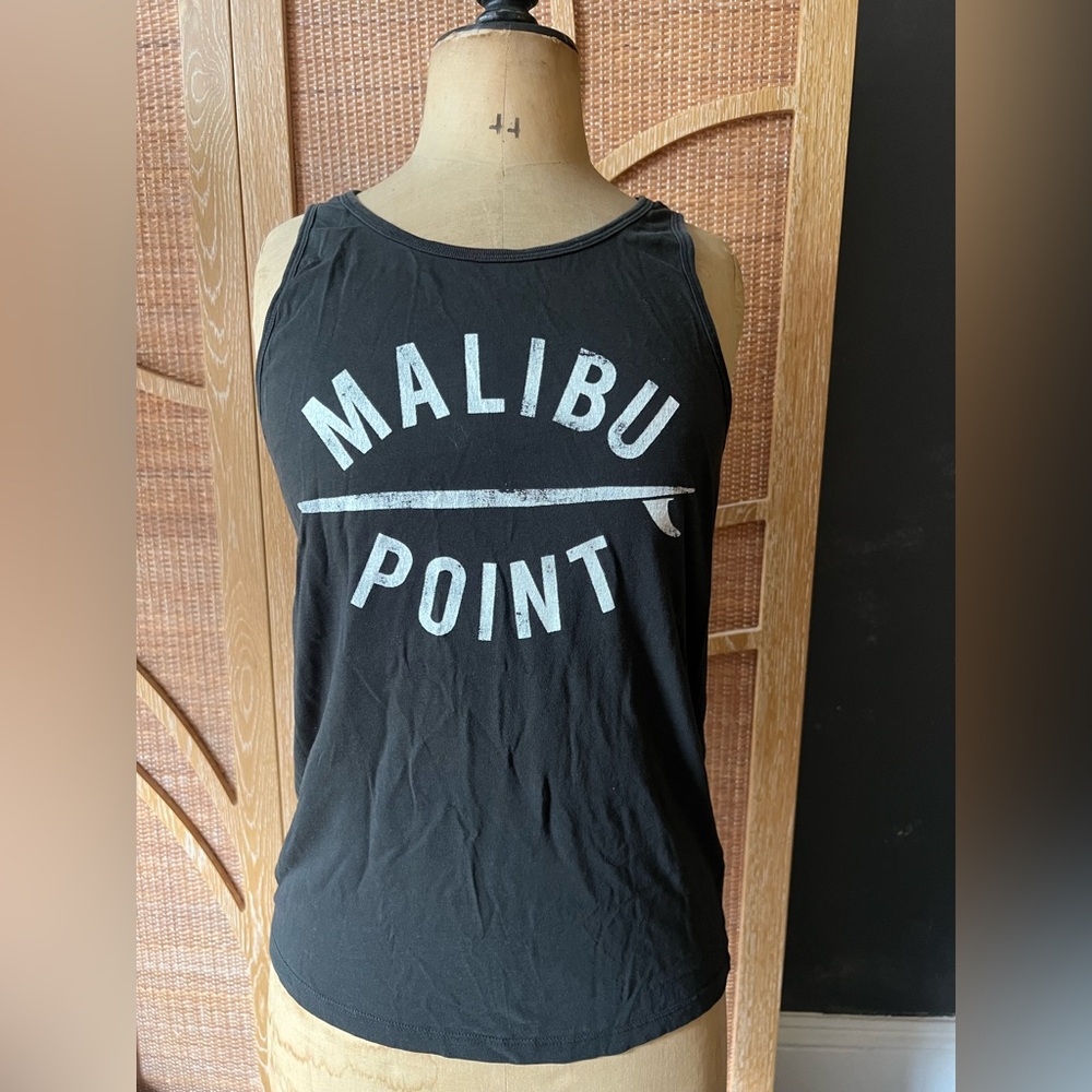 Malibu Point Black Tank Top